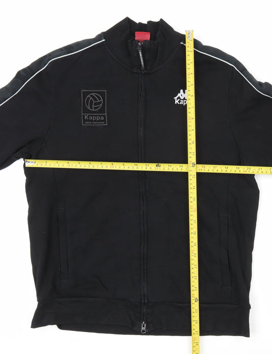 Kappa Men's Black L Track Jacket Full Zip Sportswear