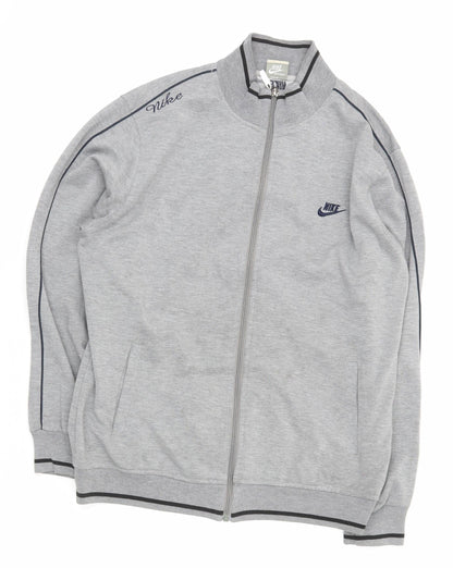 Nike Men’s Grey 2XL Track Jacket Full Zip Sportswear Lightweight