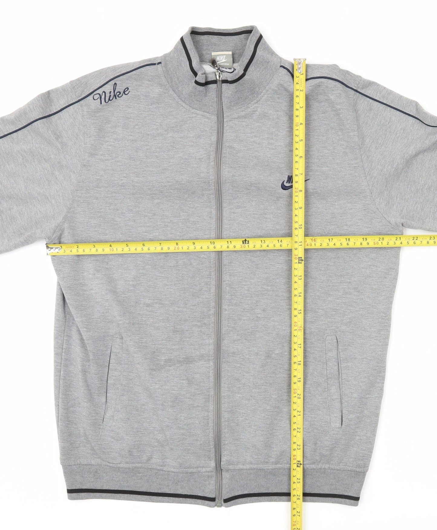 Nike Men’s Grey 2XL Track Jacket Full Zip Sportswear Lightweight