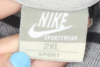 Nike Men’s Grey 2XL Track Jacket Full Zip Sportswear Lightweight