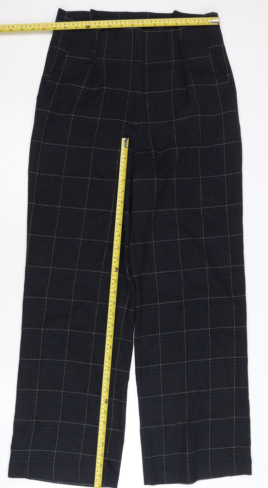Womens UK Size 12 H&M Regular Fit Business Casual Black Trousers