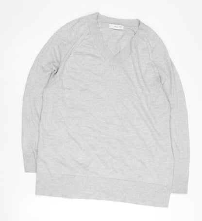 Womens UK Size 12 MNG Grey Pullover Jumper