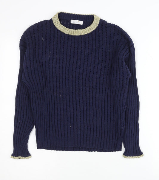 Womens UK Size 12 Marks and Spencer Blue Pullover Jumper