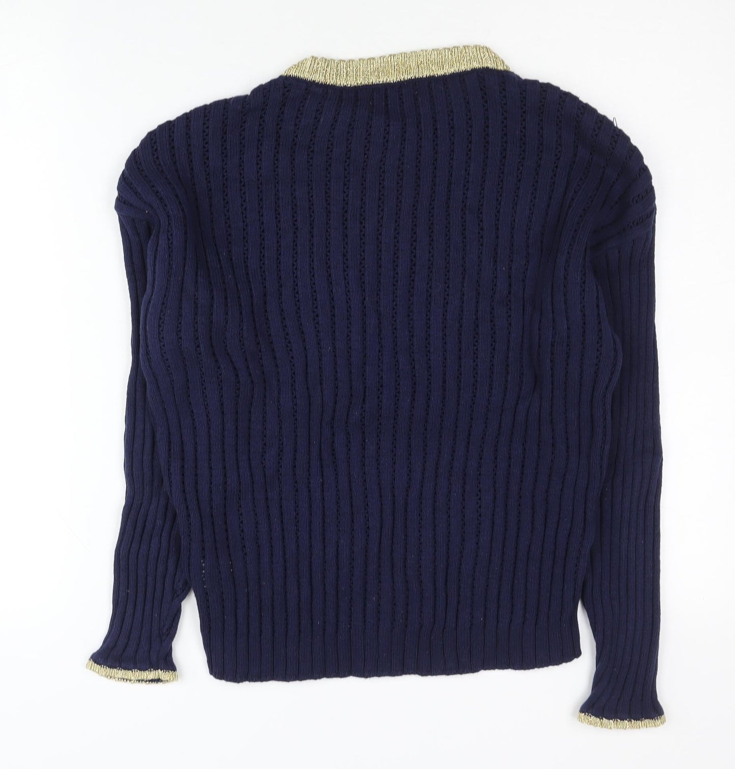 Womens UK Size 12 Marks and Spencer Blue Pullover Jumper