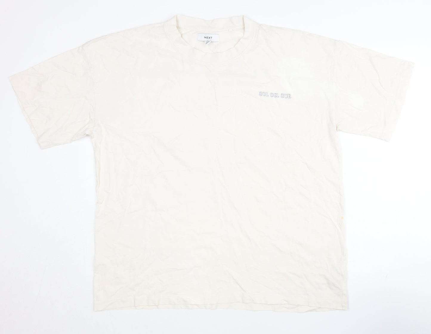 Womens UK Size 14 NEXT Ivory Basic T-Shirt