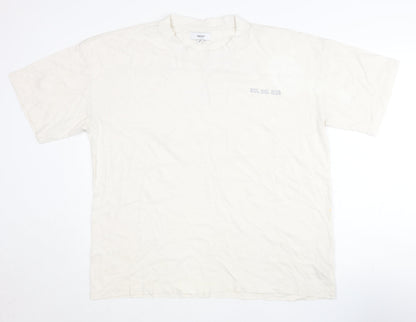 Womens UK Size 14 NEXT Ivory Basic T-Shirt