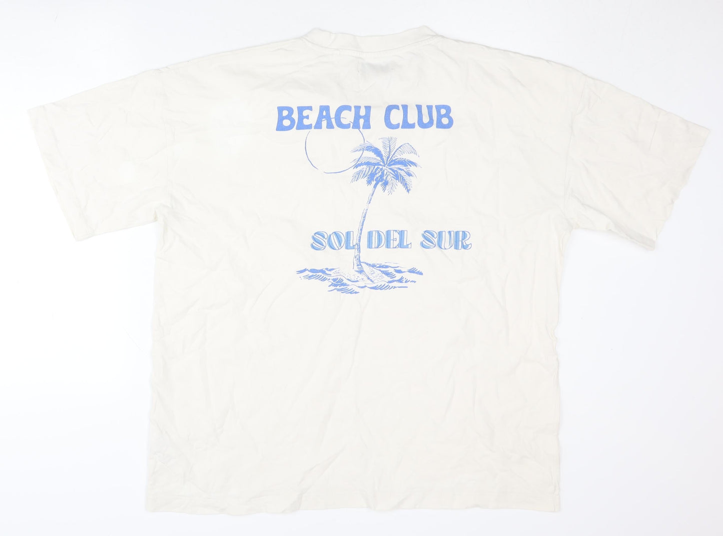 Womens UK Size 14 NEXT Ivory Basic T-Shirt