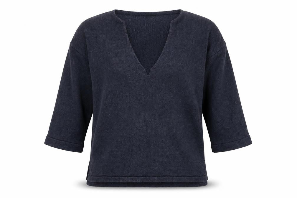 Womens UK Size L French Connection Blue Pullover Jumper