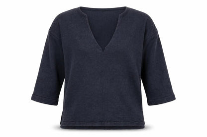 Womens UK Size L French Connection Blue Pullover Jumper