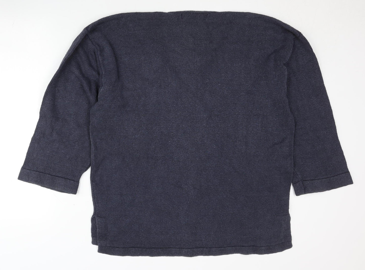Womens UK Size L French Connection Blue Pullover Jumper