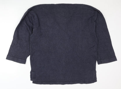 Womens UK Size L French Connection Blue Pullover Jumper