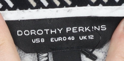 Womens UK Size 12 Dorothy Perkins Regular Fit CasualWorkwearBusiness Black Trous