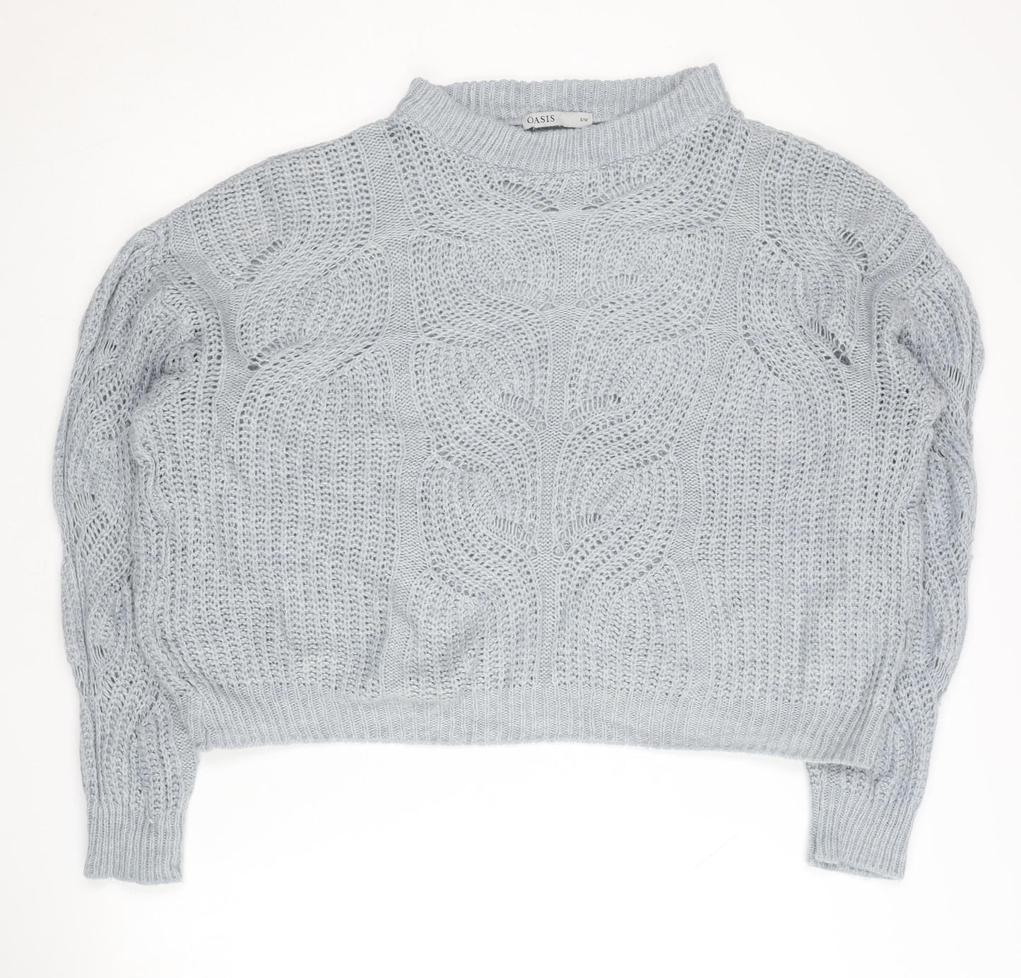 Womens UK Size S Oasis Grey Pullover Jumper
