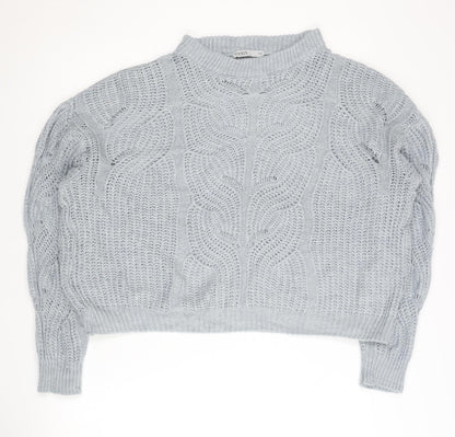 Womens UK Size S Oasis Grey Pullover Jumper