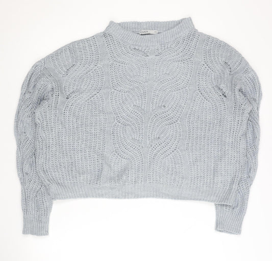 Womens UK Size S Oasis Grey Pullover Jumper