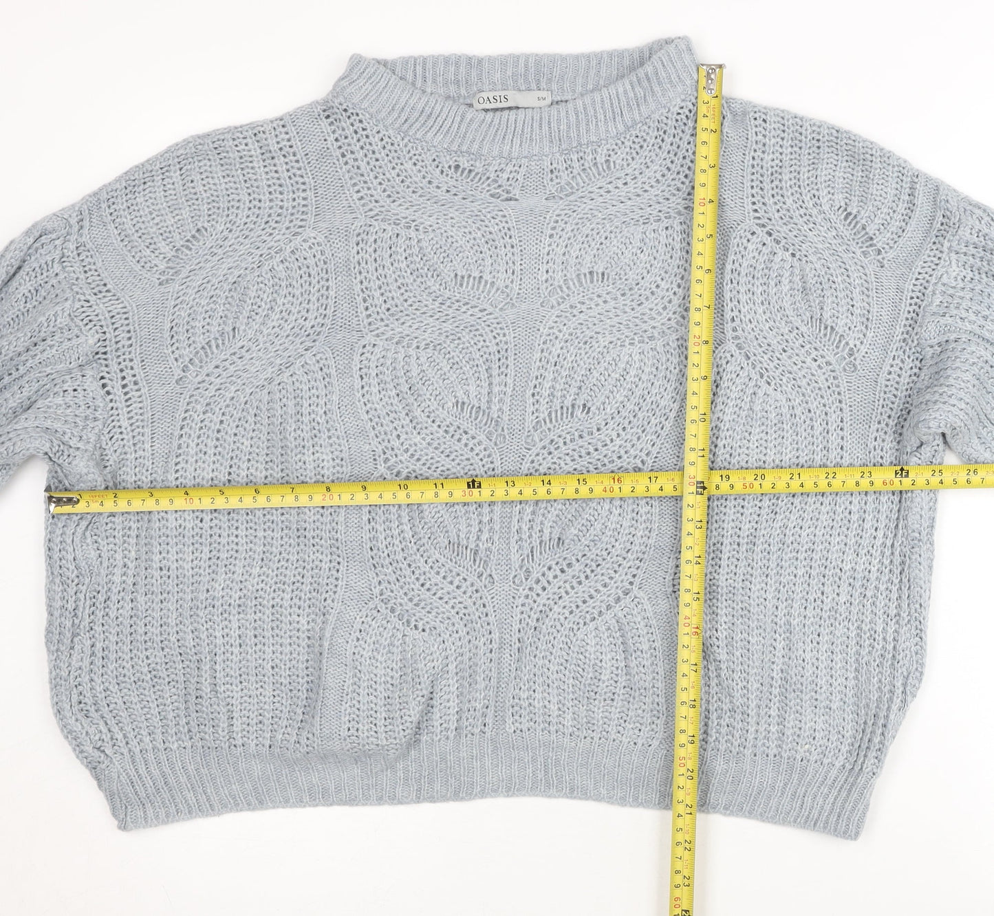 Womens UK Size S Oasis Grey Pullover Jumper