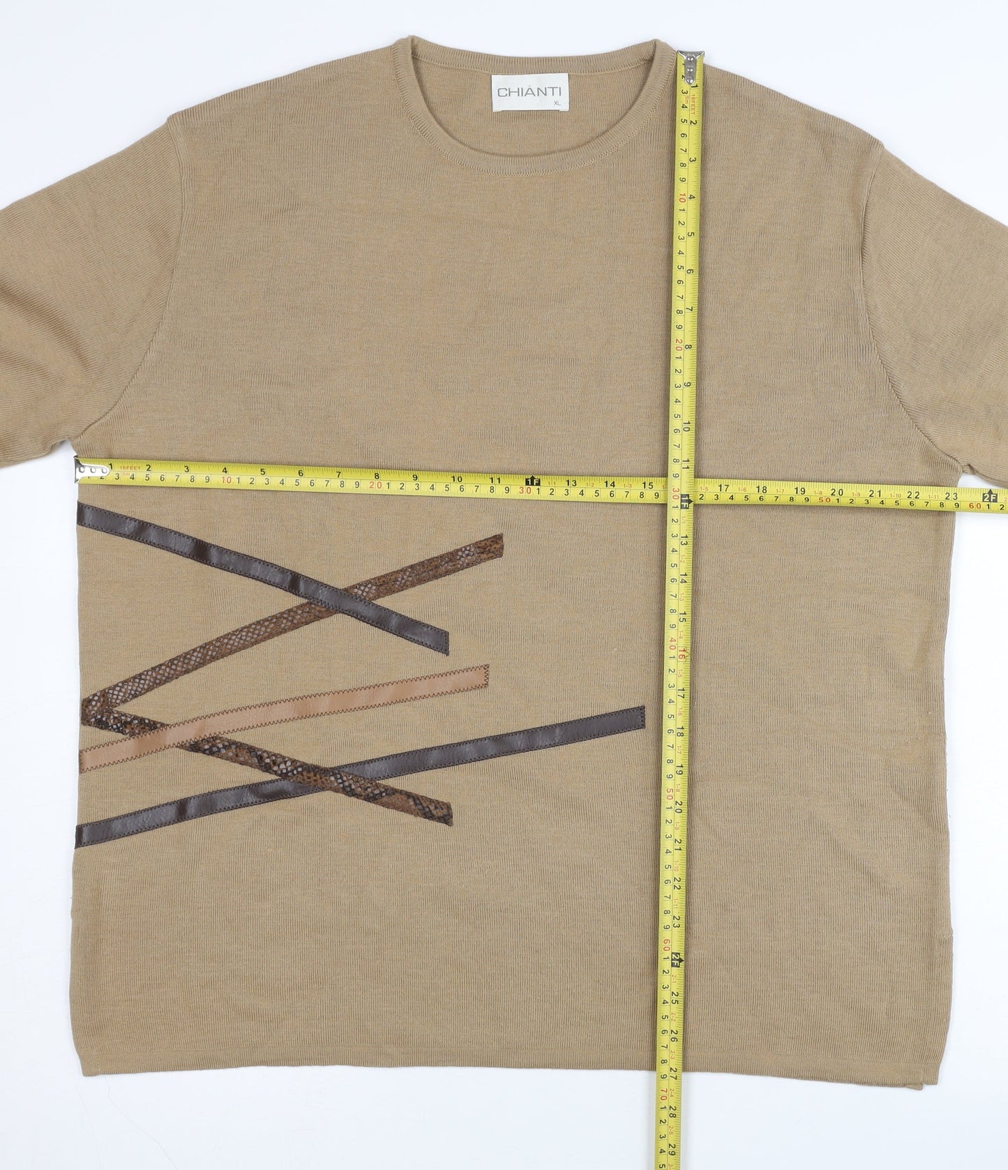 Womens UK Size XL Chianti Beige Pullover Jumper