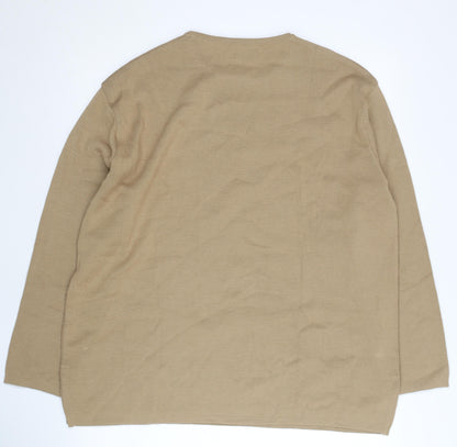 Womens UK Size XL Chianti Beige Pullover Jumper