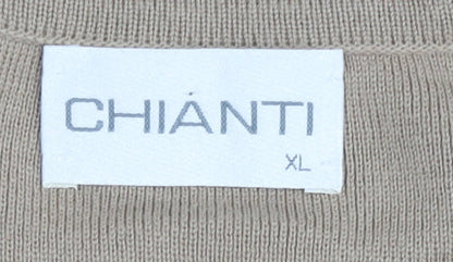 Womens UK Size XL Chianti Beige Pullover Jumper