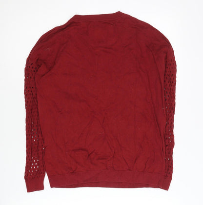 Womens UK Size 8 Jack Wills Red Pullover Jumper