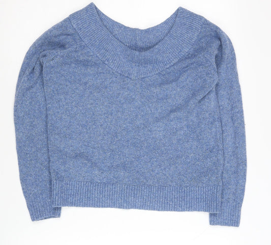 Womens UK Size M H&M Blue Pullover Jumper