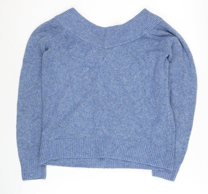 Womens UK Size M H&M Blue Pullover Jumper
