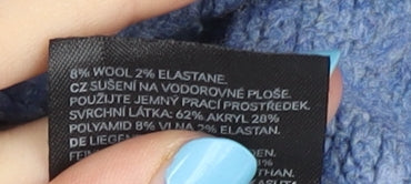 Womens UK Size M H&M Blue Pullover Jumper