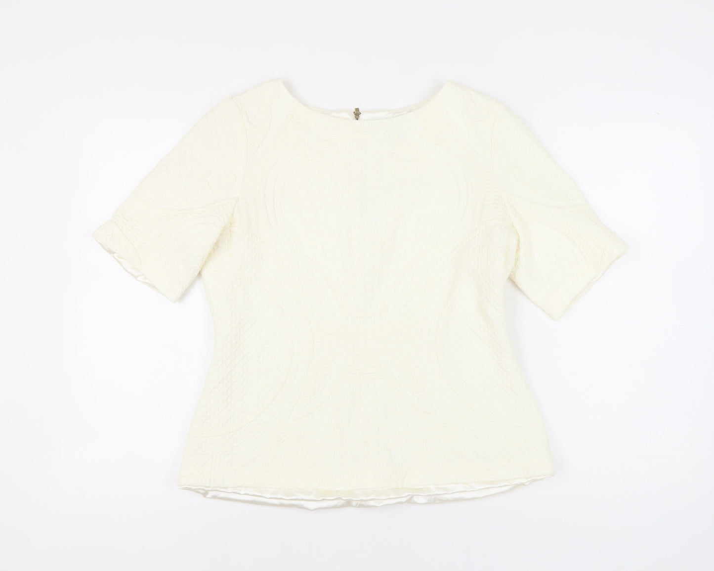 Womens UK Size 18 Marks and Spencer Ivory Basic Blouse