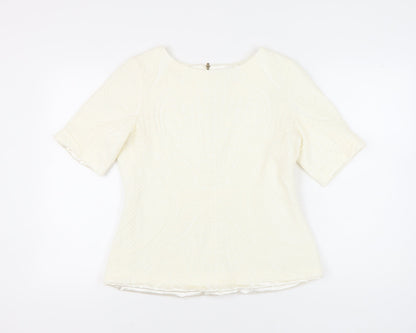 Womens UK Size 18 Marks and Spencer Ivory Basic Blouse