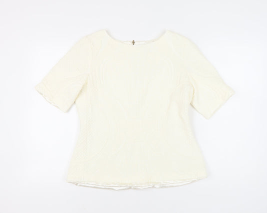 Womens UK Size 18 Marks and Spencer Ivory Basic Blouse