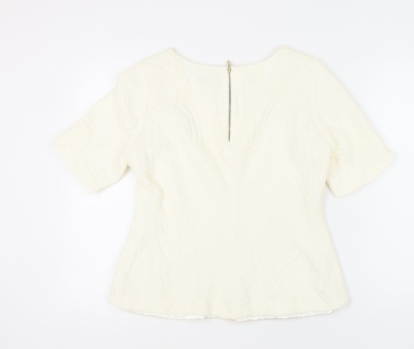 Womens UK Size 18 Marks and Spencer Ivory Basic Blouse