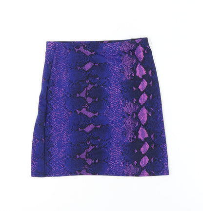 Missguided Women’s Multicoloured Snake Print Pencil Skirt Size 8