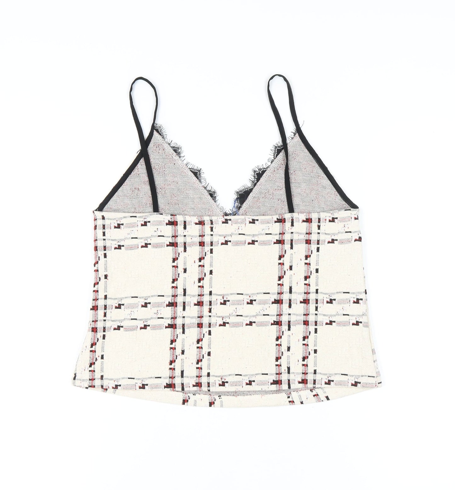 Womens UK Size 12 Zara Ivory Camisole Tank