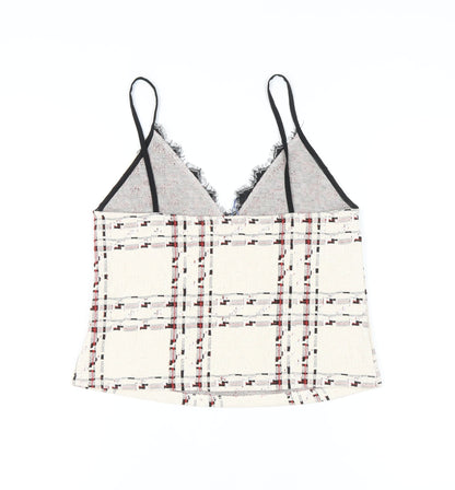 Womens UK Size 12 Zara Ivory Camisole Tank
