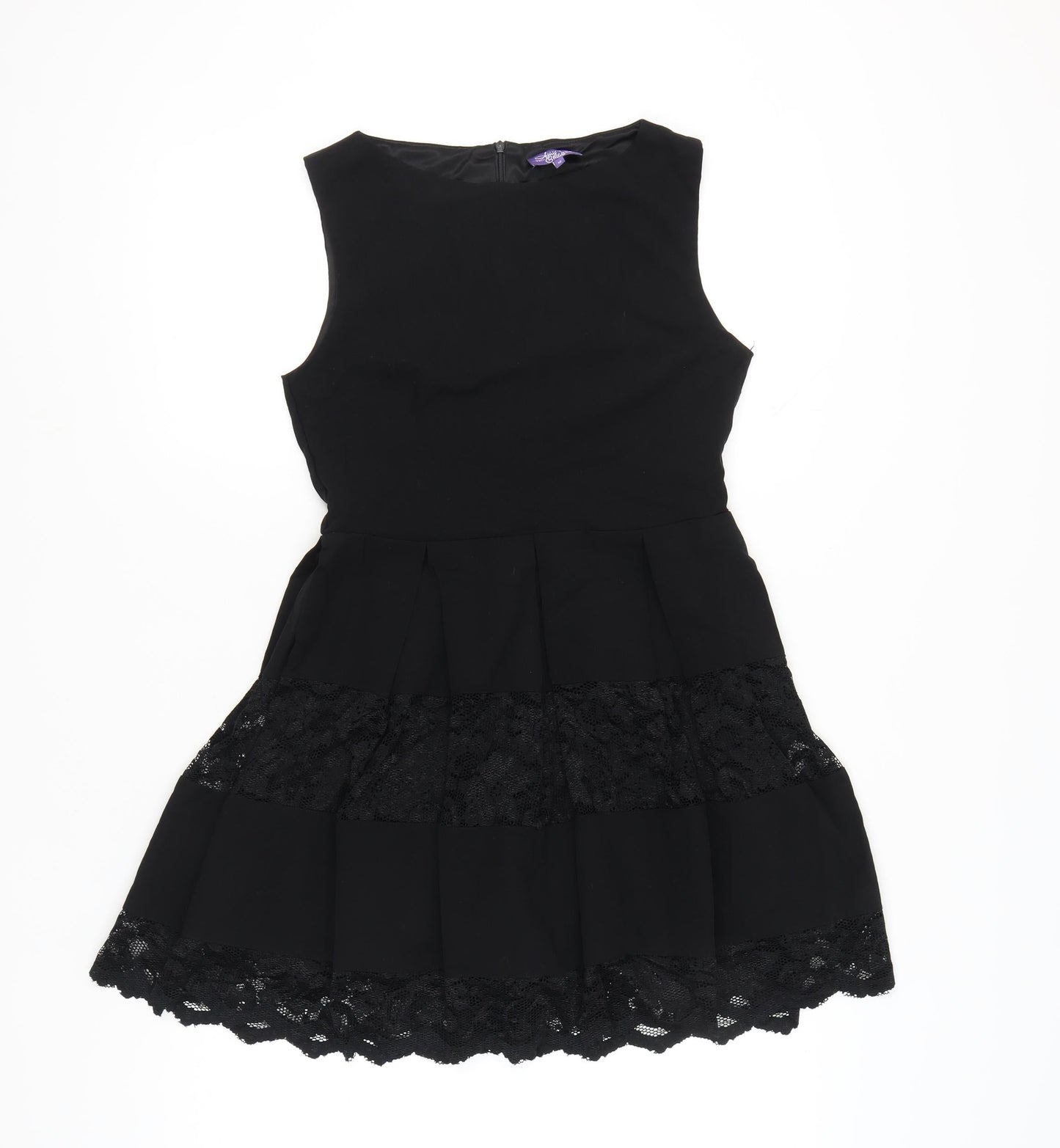 Amy Childs Collection Women’s Black Lace Fit & Flare Dress Size 12