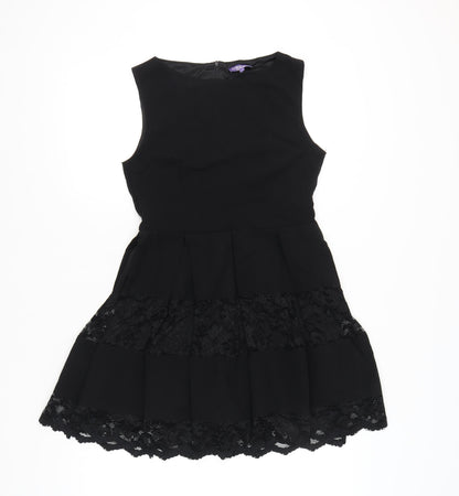 Amy Childs Collection Women’s Black Lace Fit & Flare Dress Size 12