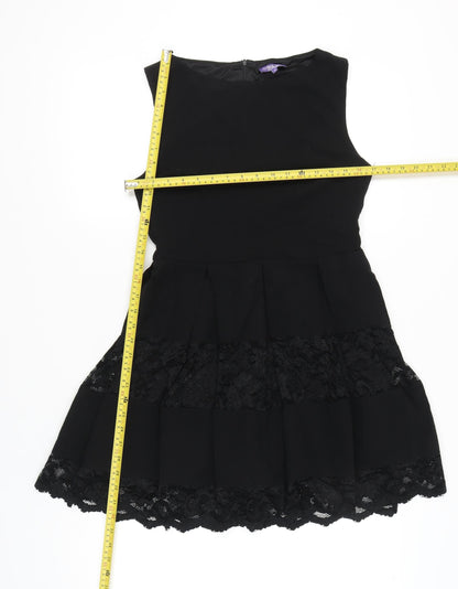 Amy Childs Collection Women’s Black Lace Fit & Flare Dress Size 12