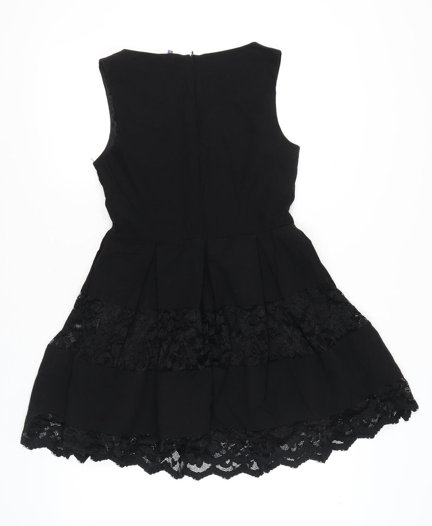 Amy Childs Collection Women’s Black Lace Fit & Flare Dress Size 12