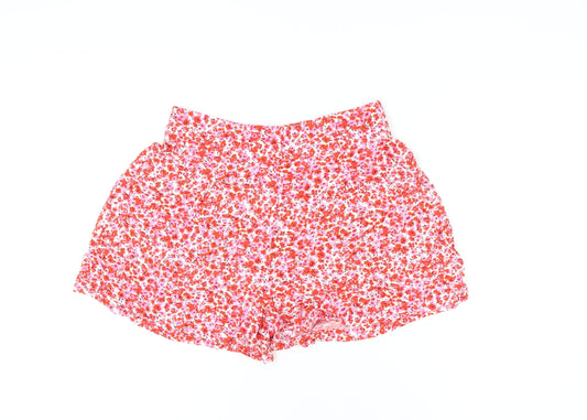 Marks and Spencer Women's Multicoloured Floral Culotte Shorts Size 12