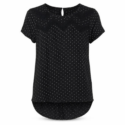 Womens UK Size 10 F&F Black Tunic Blouse