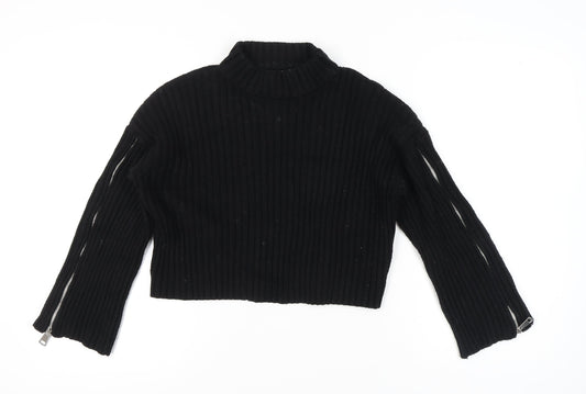 Womens UK Size 12 Zara Black Pullover Jumper
