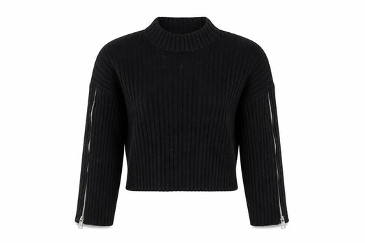 Womens UK Size 12 Zara Black Pullover Jumper