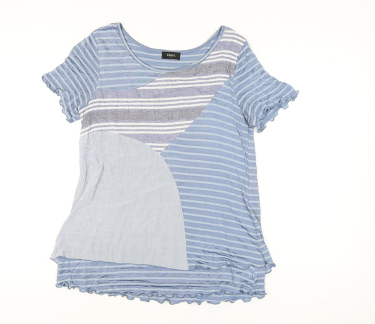 Womens UK Size S Klass Blue Basic T-Shirt