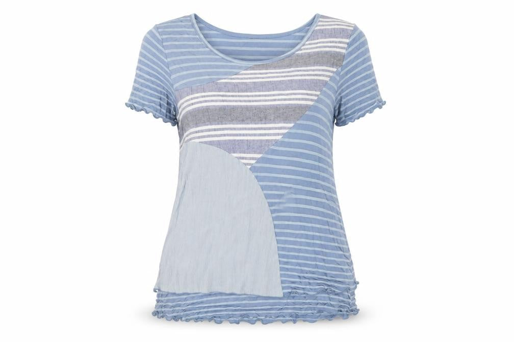 Womens UK Size S Klass Blue Basic T-Shirt