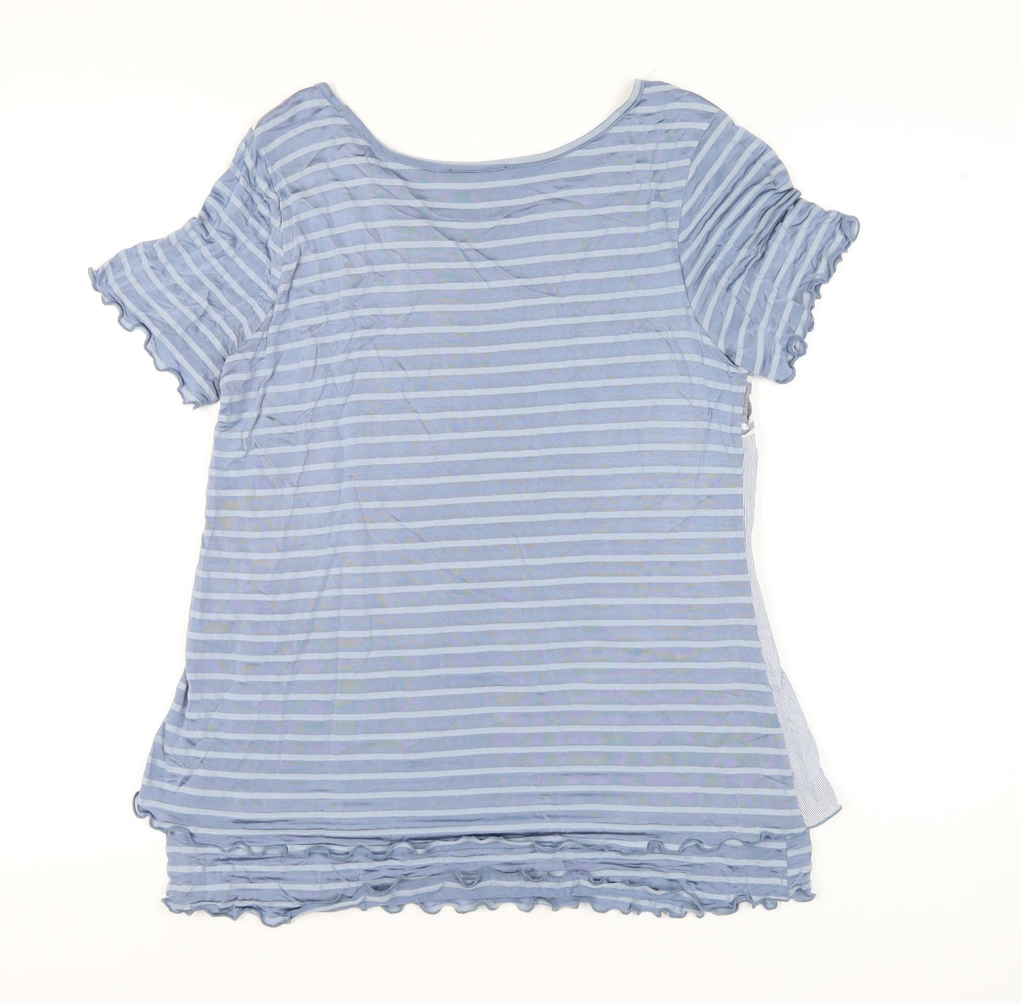 Womens UK Size S Klass Blue Basic T-Shirt
