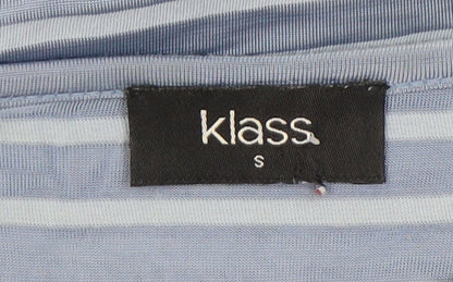 Womens UK Size S Klass Blue Basic T-Shirt