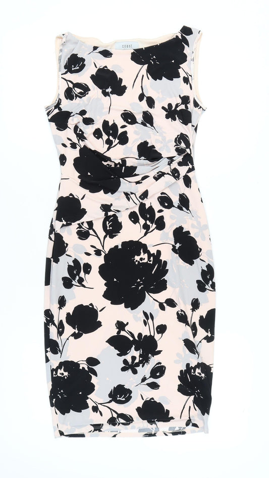 Coast Women’s Multicoloured Size 8 Sheath Knee Length Dress