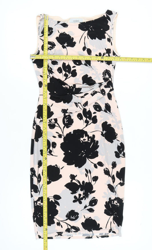 Coast Women’s Multicoloured Size 8 Sheath Knee Length Dress