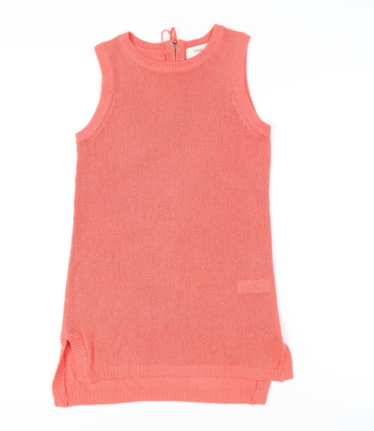 Womens UK Size 10 NEXT Pink Tunic Tank