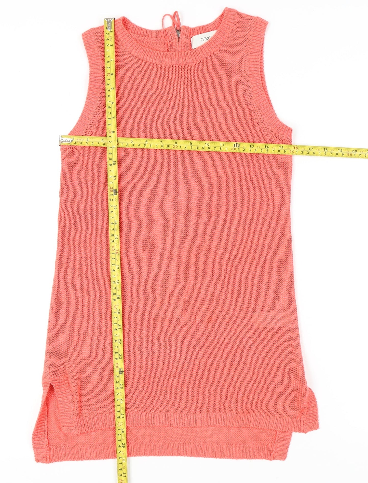 Womens UK Size 10 NEXT Pink Tunic Tank